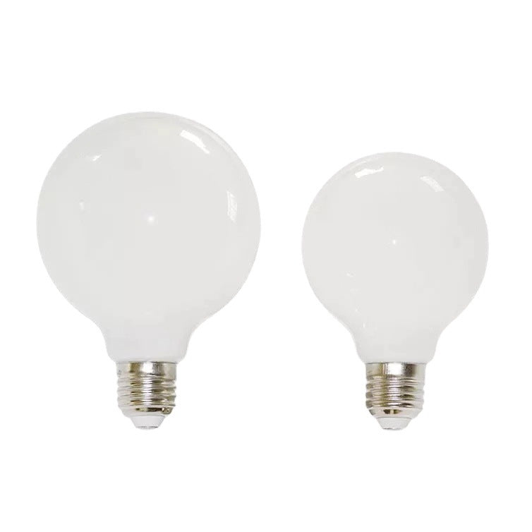 Milky White LED Glass Bulb Warm White Light Source