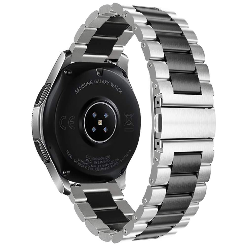 Suitable For Huami Amazfit GTR Three Beads Stainless Steel Watchband 4742mm Three Metal Steel Strap Watchband