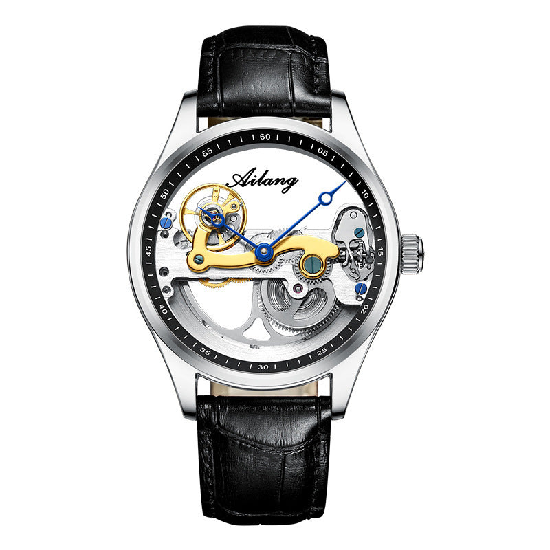 Men's Creative Automatic Mechanical Watch with Silicone Strap