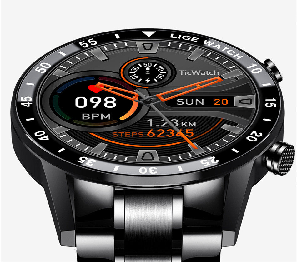 Bluetooth Smartwatch with Calls, Heart Rate Monitor, Pedometer, Sleep Monitor, and Water Resistance
