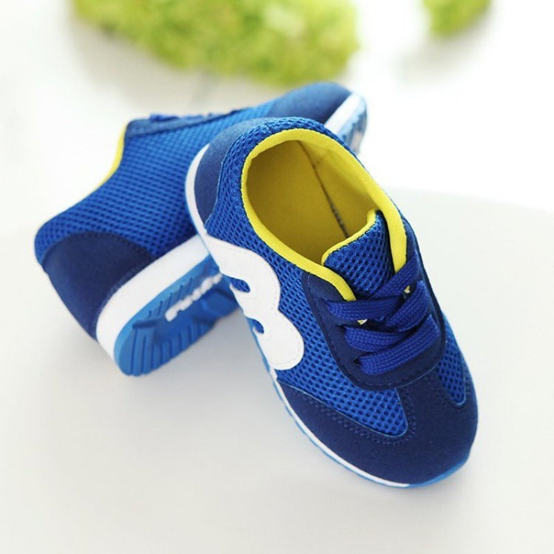 Mesh Sneakers, Breathable Lace-Up Children's Fly-Knit Shoes