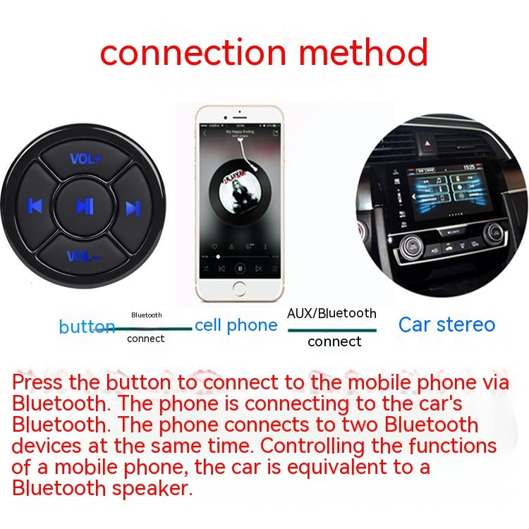 Car Steering Wheel Bluetooth Multifunctional Button Mobile Phone Controller