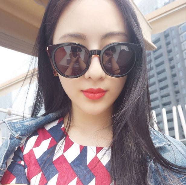 Cat eye sunglasses various colors shades mirror women coating fashion brand