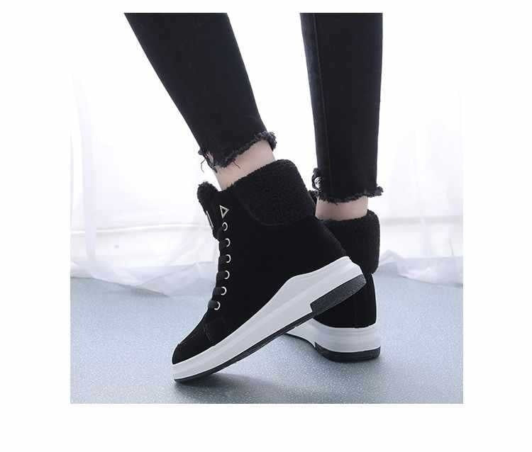 Boots For Women Fleece-lined Warm All-matching