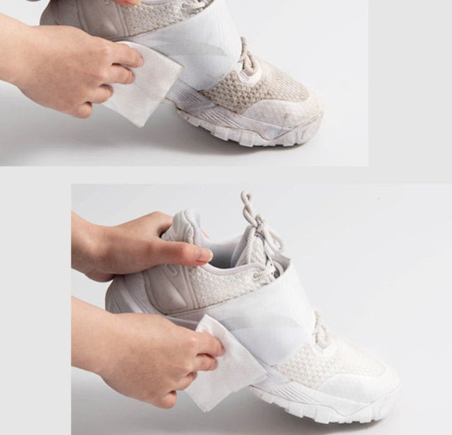 Disposable Shoe Polishing Wet Paper Towel Sports Shoes Cleaner