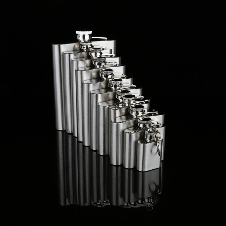 Stainless steel hip flask with portable wine bottle