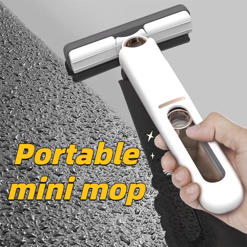 New Mini Portable Mop, Multifunctional Absorbent Mop, Portable Cleaning Mop, Window Glass Cleaner, Kitchen, Car,