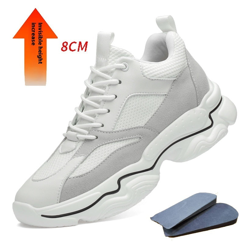 Men's Fashion Cowhide Mesh Lining Sneakers