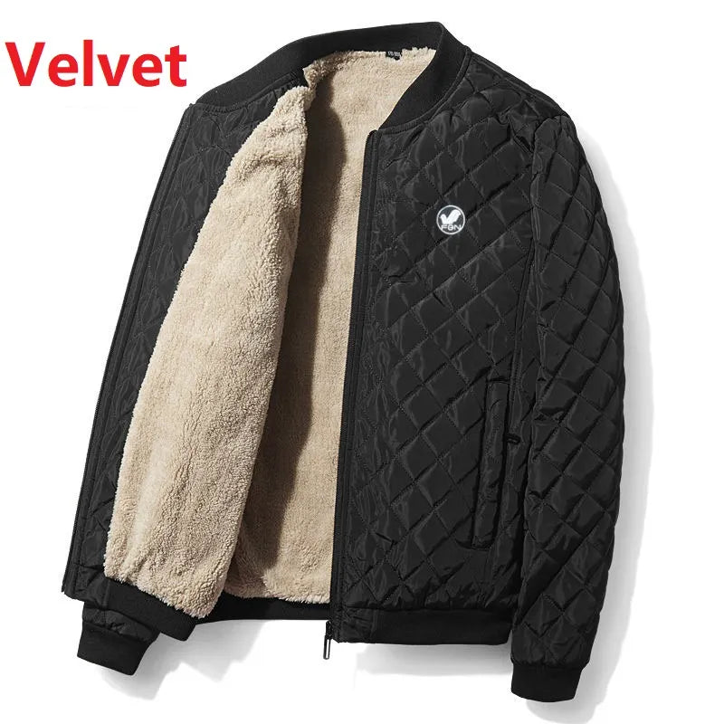 Men's Autumn Winter Velvet Cotton Coat