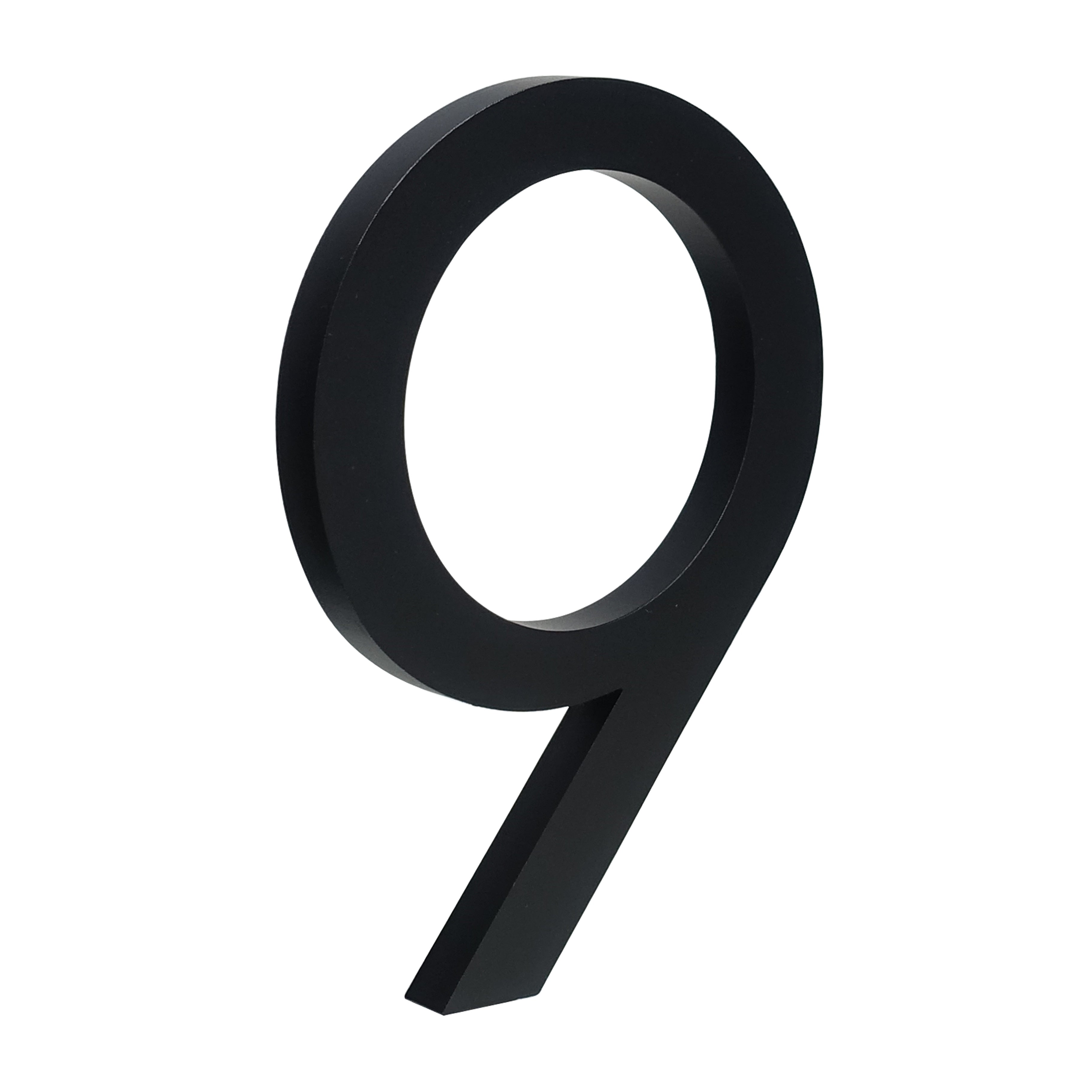 Big Black House Number Floating Sign 15cm Modern Door Numbers Building Signage Outdoor Huisnummer Numeros Casa Address Plate