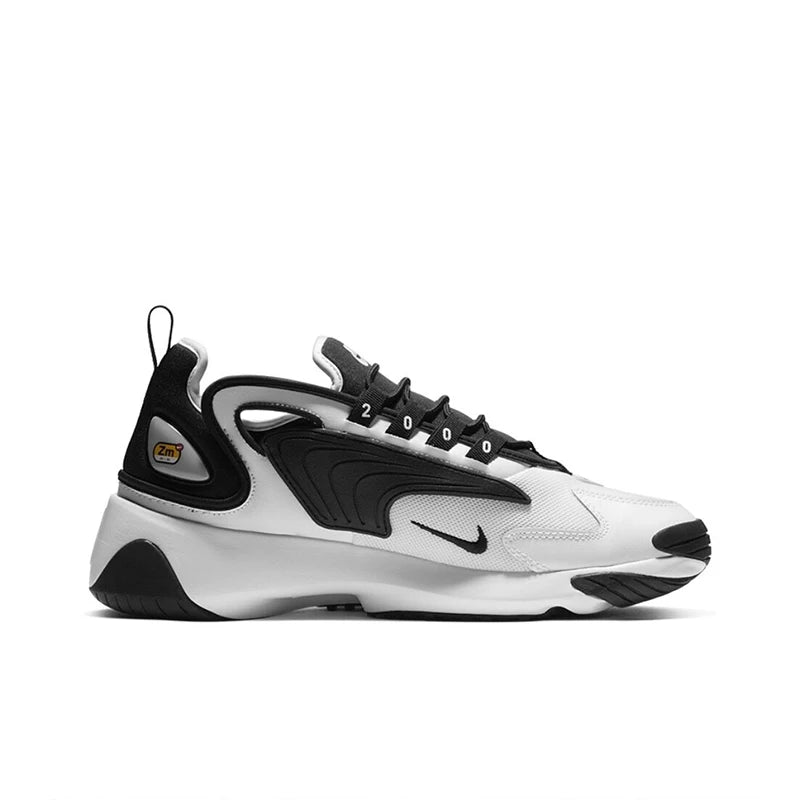 Original Nike Zoom 2K Men's Running Shoes Wear Resistant Breathable Black White Panda Sneakers AO0269-101