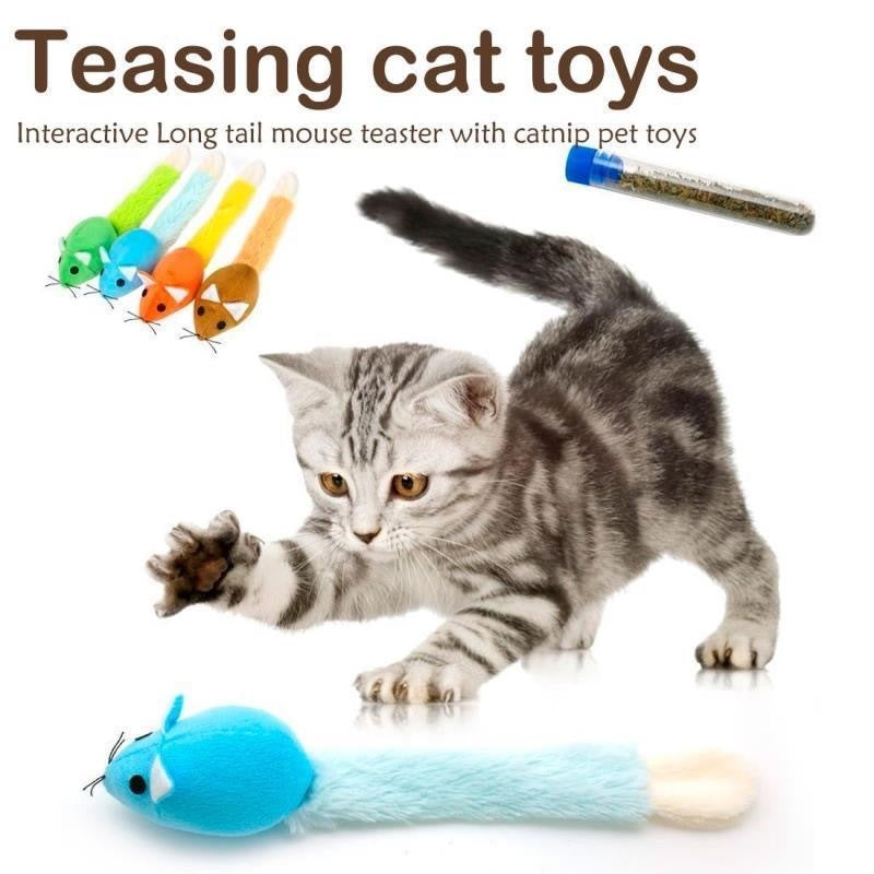 Cat Toys, Long Tail Mice, Funny Pet Toys for Cats, Funny Training, Interactive Pet Toys