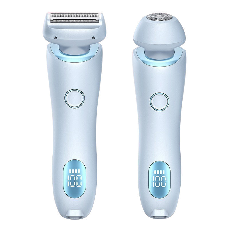 2 in 1 Epilator Shaver USB Rechargeable Women Trimmer Body Razor Face Leg Armpit Hair Remover