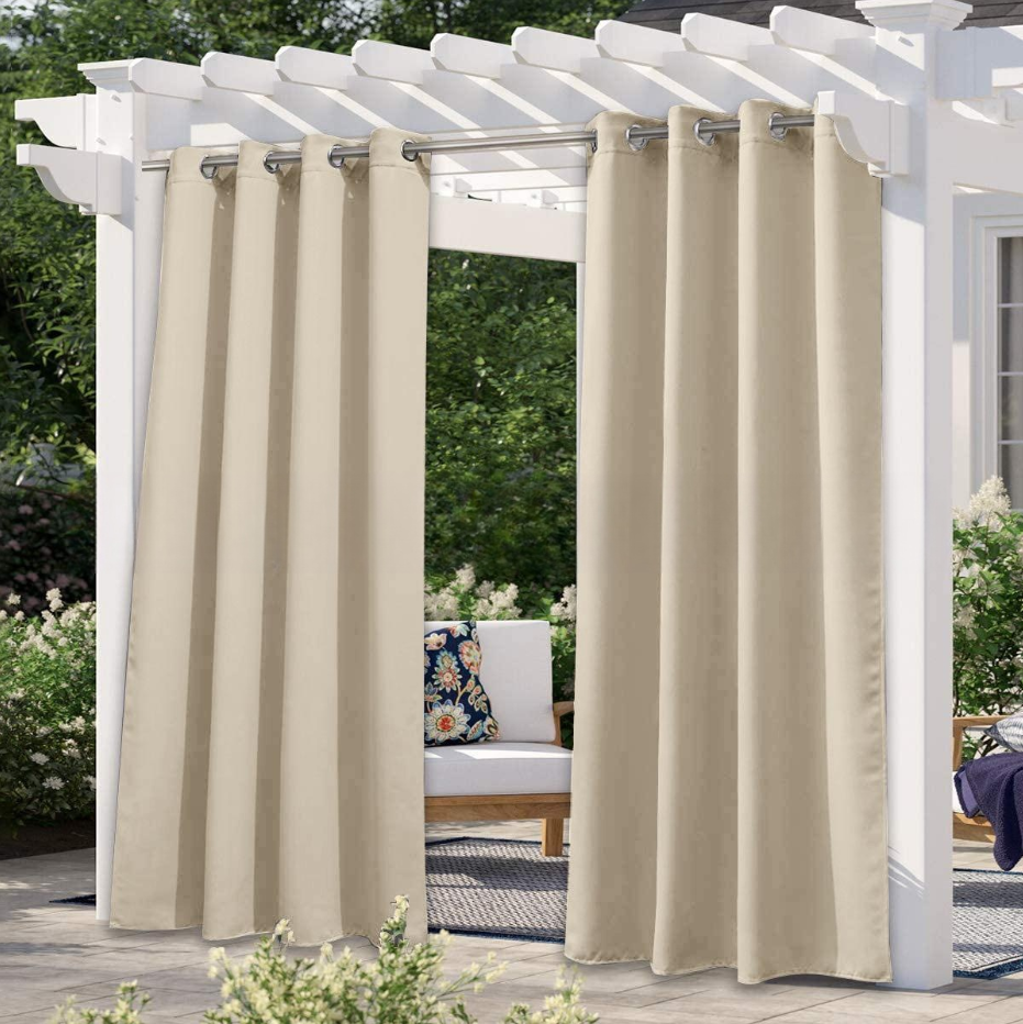 High Precision Silk Shaded Curtain Solid Color Outdoor Waterproof and Sun Protection UV Protection