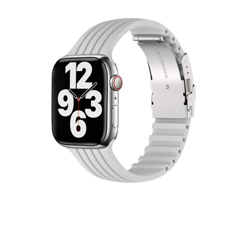 Silicone Stripe IWatch Strap For Men And Women