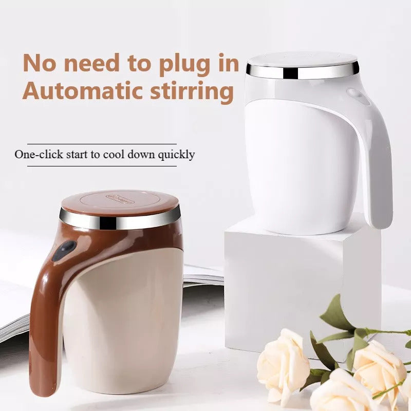 Refillable model automatic stirring cup, milkshake, coffee etc