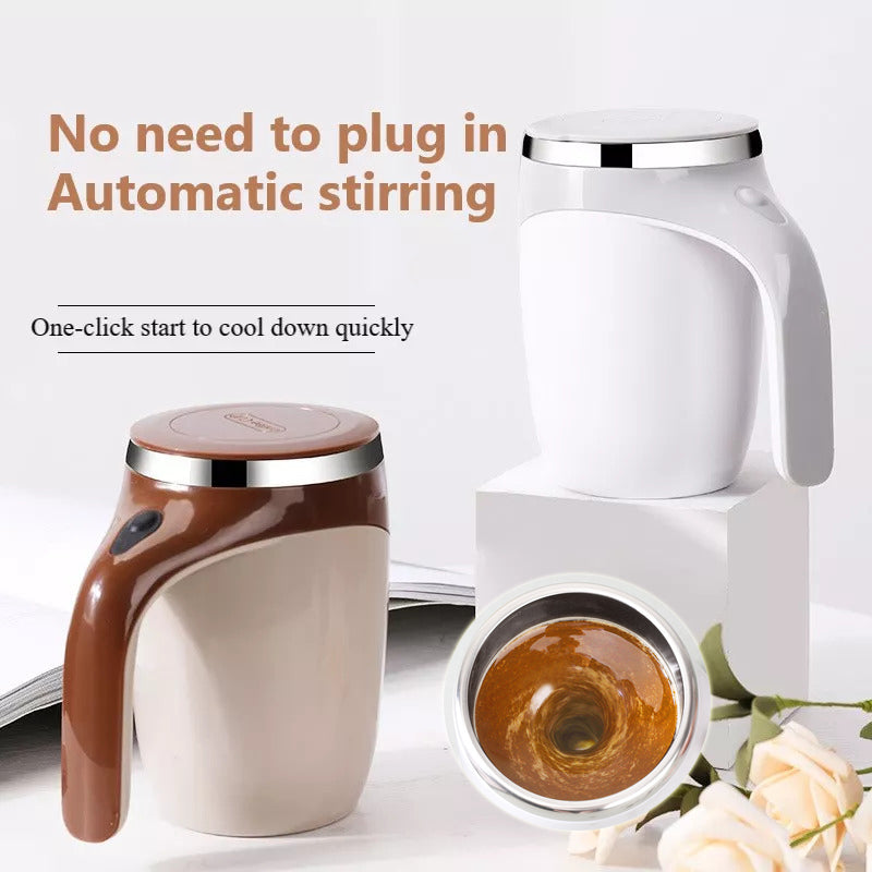 Refillable model automatic stirring cup, milkshake, coffee etc