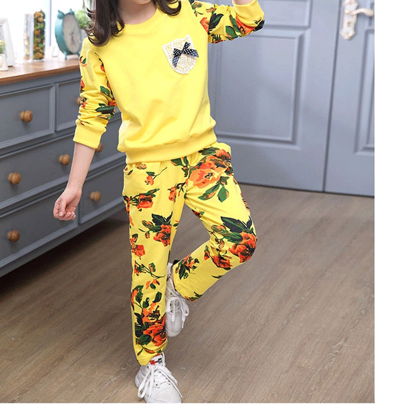 Children's winter clothing sets for girls, cotton children's clothing