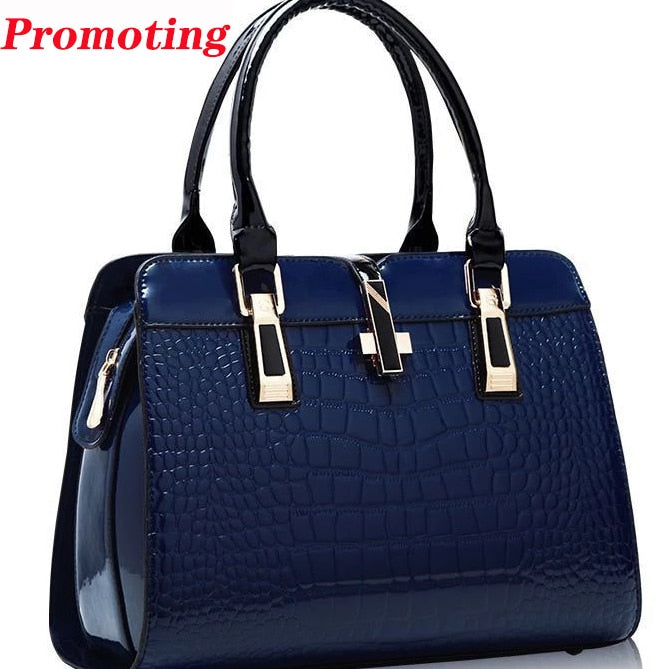 patent leather women handbags